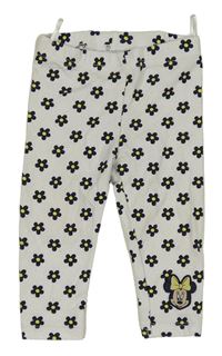 Bílé květované legíny s Minnie C&A