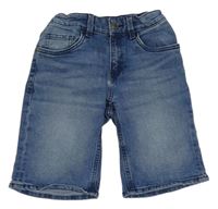 Modré riflové straight kraťasy C&A