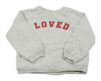 Šedá melírovaná mikina s nápisem F&F