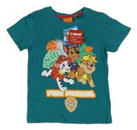 Nové - Tmavozelené tričko s Paw Patrol Nickelodeon