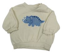 Béžová mikina s dinosaurem H&M