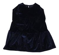 Tmavofialové sametové šaty George