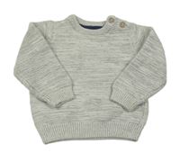 Šedý melírovaný svetr C&A