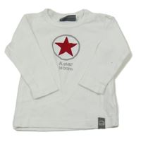 Bílé triko s hvězdou 