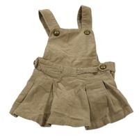 Hnědé laclové manšestrové šaty Zara