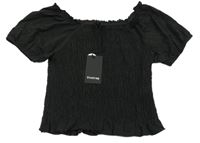 Nové - černé žabičkové crop tričko Firetrap