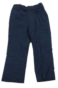 Tmavomodré společenské kalhoty Next