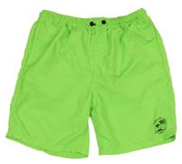 Neonově zelené plážové kraťasy Chapter Young