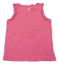 Růžový top s volánky H&M