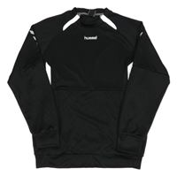 Černé sportovní triko s logem hummel