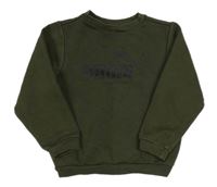 Khaki mikina s logem Puma