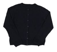 Nové - Tmavomodrý propínací svetr Dunnes 