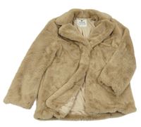 Béžový kožešinový podšitý kabát F&F