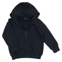 Tmavomodrá propínací mikina s kapucí Next