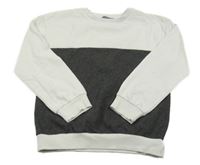 Bílo-šedá mikina Primark