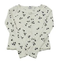 Bílo-šedé žebrované květované crop triko Page one young