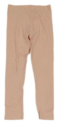 Světlerůžové žebrované legíny Primark