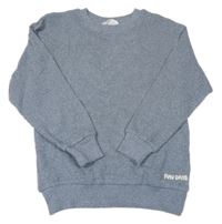 Světlemodro-bílý melírovaný svetr H&M