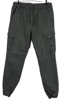 Pánské šedé cargo kalhoty Denim 
