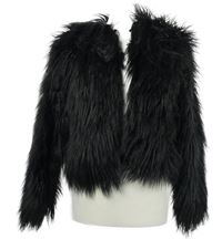 Dámský černý kožešinový cardigán MissGuided 