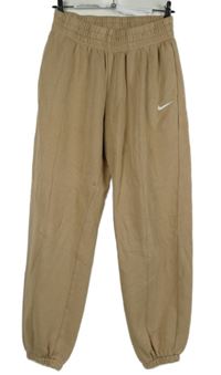 Pánské béžové cuff tepláky Nike 