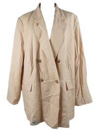 Nové - Dámský světlerůžový lněný blejzr H&M