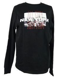 Pánské černé triko s potiskem H&M