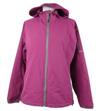Dámská purpurová šusťáková funkční bunda s kapucí Crivit 