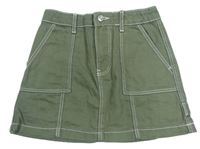 Khaki riflová sukně Primark