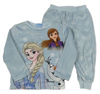 Světlemodré plyšové pyžamo s Frozen Disney
