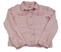 Světlerůžová riflová bunda