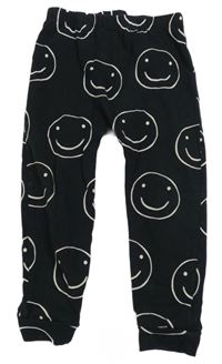 Černé pyžamové kalhoty se smajlíky George