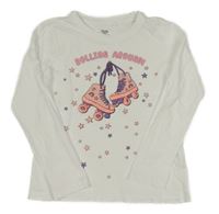 Bílé triko s bruslemi OVS