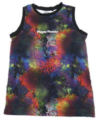 Barevné vzorované tílko s nápisem F&F