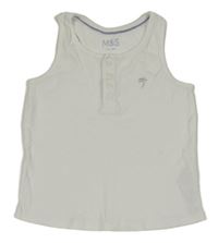 Bílý top s palmičkou M&S