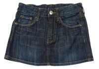 Tmavomodrá riflová sukně H&M