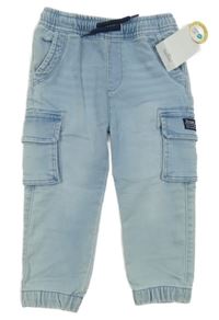 Nové - Světlemodré cuff elastické rifle