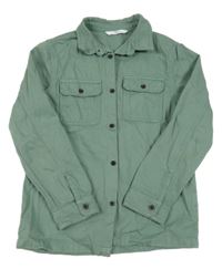 Khaki košilová bunda M&S