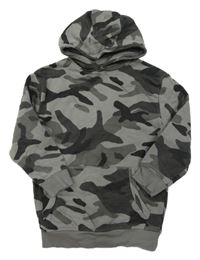Šedá army mikina s kapucí George