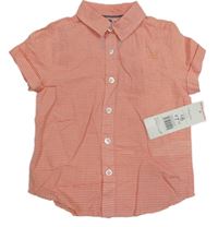 Nové - Lososovo-bílá pruhovaná košile F&F