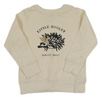 Smetanová lehká mikina s ježkem Next