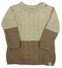 Béžovo-hnědý vzorovaný svetr George 