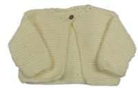 Vanilkový propínací svetr