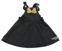 Tmavošedé laclové riflové šaty s Minnie C&A