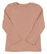 Červené žebrované triko Nutmeg