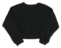 Černá lehká crop mikina Next