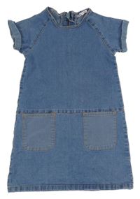 Modré riflové šaty John Lewis