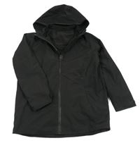 Černá šusťáková jarní bunda s kapucí M&S