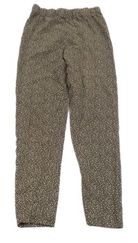 Hnědo-béžové vzorované legíny Nutmeg