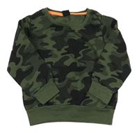 Khaki-černá army mikina Kiki&Koko